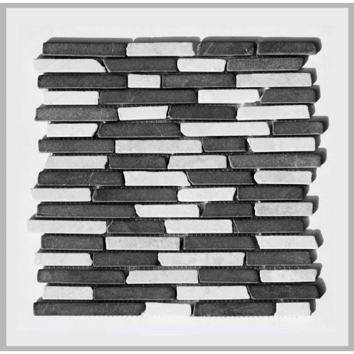 1 Mosaikfliese - ST-439 - Mosaikfliesen - Naturstein - Fliesen - Marmor - Wand-Design - Wand-Verblender