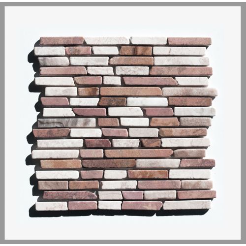1 Mosaikfliese - ST-440 - Mosaikfliesen - Naturstein - Fliesen - Marmor - Wand-Design - Wand-Verblender