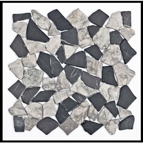 1 qm - M-014 - Mosaik - Fliesen - Bruchstein-Mosaik - Marmor-Mosaik