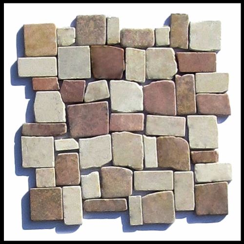 1 qm - M-017 - Mosaik - Natursteinfliesen - Bruchsteinmosaik - Marmormosaik