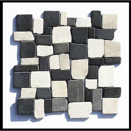 1 qm - M-016 - Mosaik - Natursteinfliesen - Bruchsteinmosaik - Marmormosaik