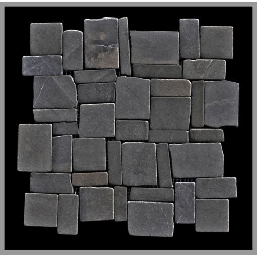 1 Mosaikfliese Grau - M-019 - Naturstein Marmor Bodenfliesen Wandfliesen