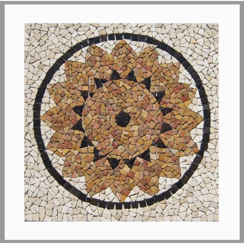RO-003 - Marmor Rosone - Mosaik-Fliesen - Wand-Design - Boden-Design - Naturstein-Mosaik