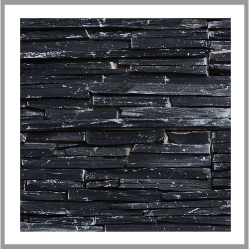 1 Muster - W-007 - Schiefer - Wanddesign - Steinwand - Naturstein-Mauer - Naturstein-Wand