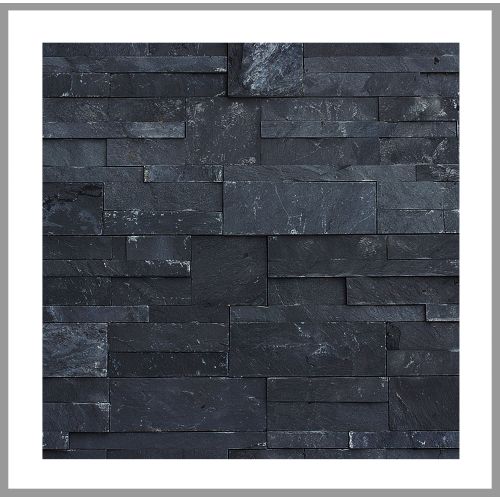 1 Muster - W-011 - Schiefer - Wanddesign - Steinwand - Naturstein-Mauer - Naturstein-Wand