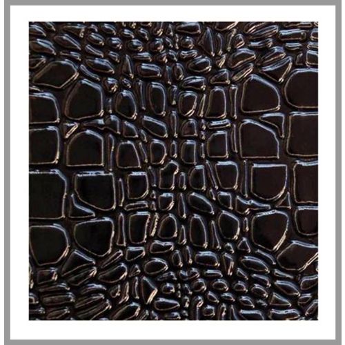 1 Fliese - Wand-Design - Design Fliesen - Black Alligator - Wall-Design