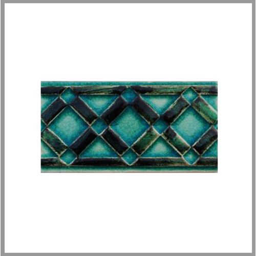 1 Fliese - Wand-Design - Design Fliesen - Schwarz Türkis Zacatin - Wall-Design