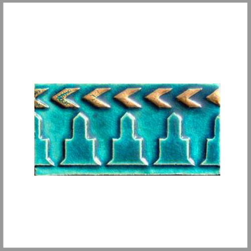 1 Fliese - Wand-Design - Design Fliesen - Seegrün Gold Almenas - Wall-Design -