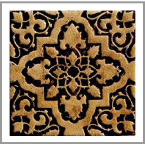 1 Fliese - Wand-Design - Design Fliesen - Rosenholz Braun Orientstern - Design Tiles