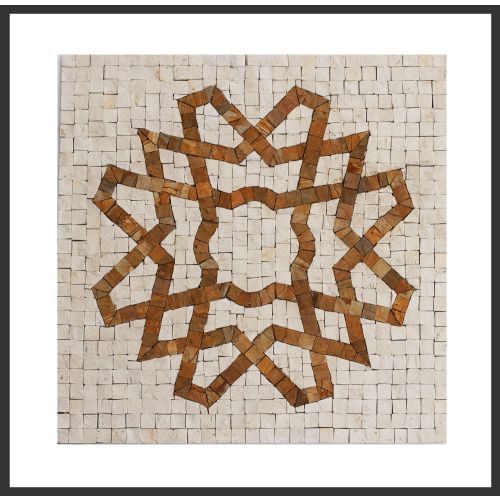 1 Fliese - Wand-Design - Naturstein Fliesen - Mosaik Design - Andalucia 065 - Design-Tiles