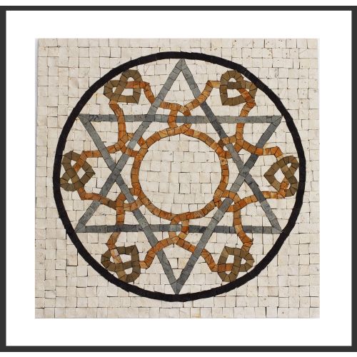 1 Fliese - Wand-Design - Naturstein Fliesen - Mosaik Design - Andalucia 066 - Design-Tiles