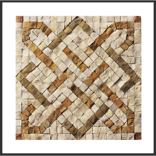 1 Fliese - Wand-Design - Naturstein Fliesen - Mosaik Design - Andalucia 028 - Design-Tiles