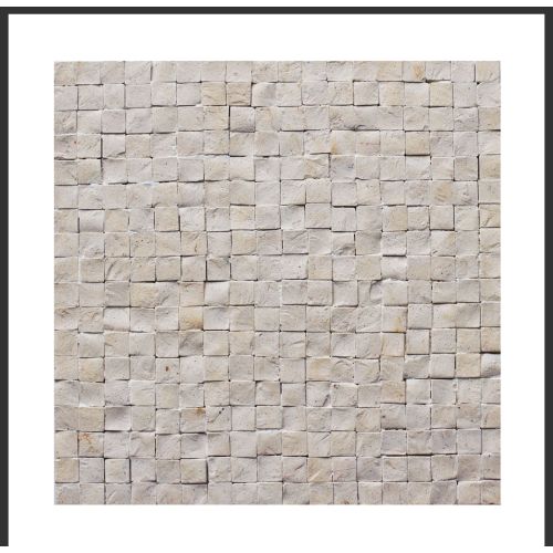1 Fliese - Mosaifliesen Naturstein - Monochrom 018 - Design Mosaik Fliesen - Wand-Design