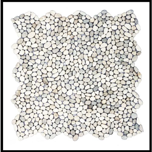 1 qm - K-559 - Micro Pebble Ivory - Kieselstein - Mosaik - Fliesen - Naturstein-Bodenbelag