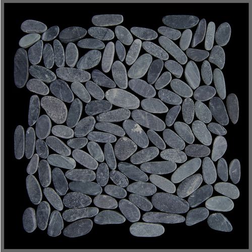 1 Mosaikfliese - SL-T127 - Uzbekistan Kloof Schliff - Kieselsteinmosaik - Naturstein-Mosaik - Bodenfliesen - Wandfliesen