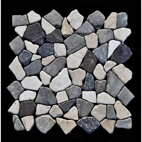 1 qm - M-009 - Mosaik - Naturstein - Fliesen - Marmor - Bruchsteinmosaik - Marmormosaik