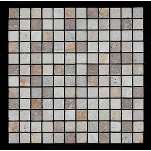 1 qm - LS-4503202 - Travertin - Mosaikfliesen - Natursteinmosaik - Wandfliesen - Bodenfliesen