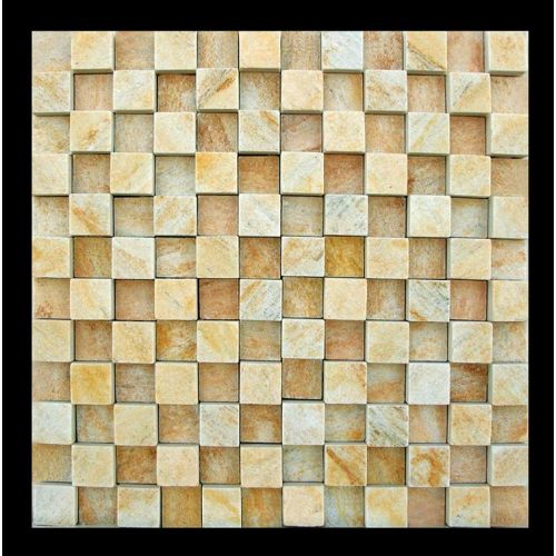Mosaik Quarzit Barbedos Quarder - 1 qm
