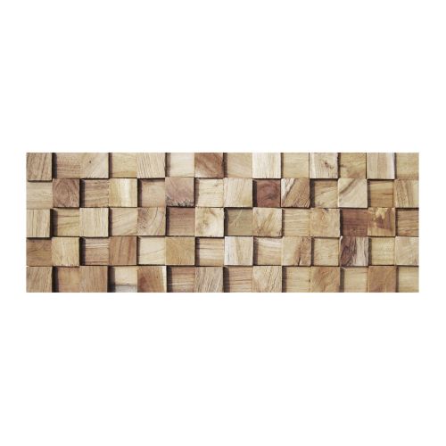 HO-004 - Kelimutu - Wanddesign - Holz-Verblender - Wandverkleidung - Teakholz - Holz Mosaik