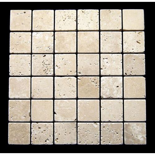 1 Fliese - LS-4103203 - Travertin - Mosaik - Fliesen - Naturstein - Wand-Design - Boden-Design