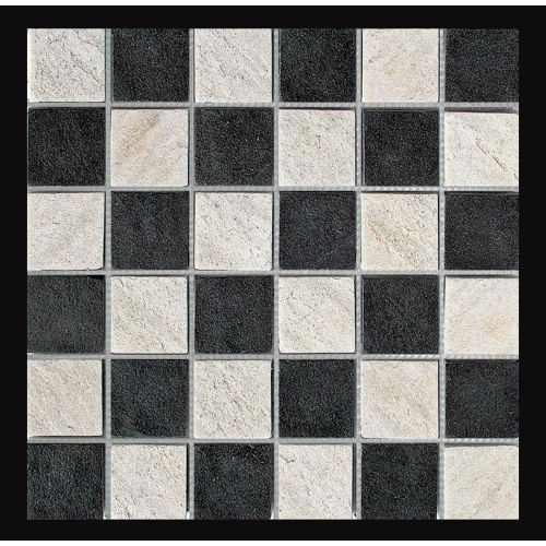 1 Fliese - MI-MO03AR07QT01 - Quarzit - Schiefer - Naturstein - Mosaik - Fliesen - Wand-Design - Wand-Verkleidung - Boden-Design