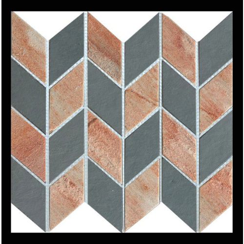 1 Fliese - MI-MO07AR07QT03 - Quarzit - Schiefer - Naturstein - Mosaik - Fliesen - Wand-Design - Wand-Verkleidung - Boden-Design