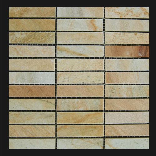 1 Fliese - MI-MO24QT02 - Quarzit - Naturstein - Mosaik - Fliesen - Wand-Design - Wand-Verkleidung - Boden-Design