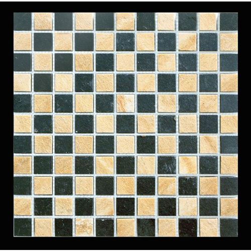 1 Fliese - MI-MO02AR07QT02 - Quarzit - Schiefer - Naturstein - Mosaik - Fliesen - Wand-Design - Wand-Verkleidung - Boden-Design