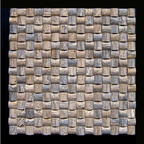 1 qm - RO-F3002 - Travertin - Mosaikfliesen - Natursteinmosaik - Wandfliesen - Wand-Verblender