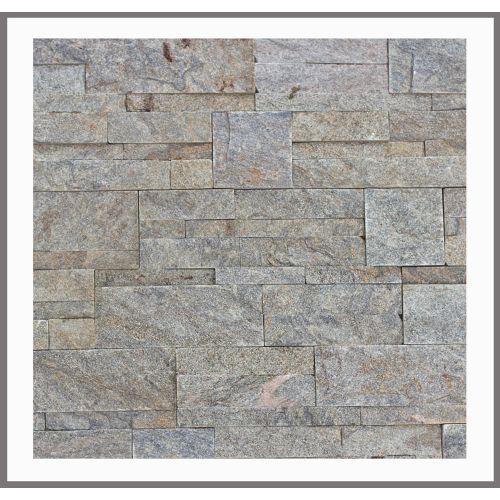 1 Muster - W-018 - Quarzit - Wandverkleidung - Steindesign - Naturstein-Mauer - Naturstein-Wand