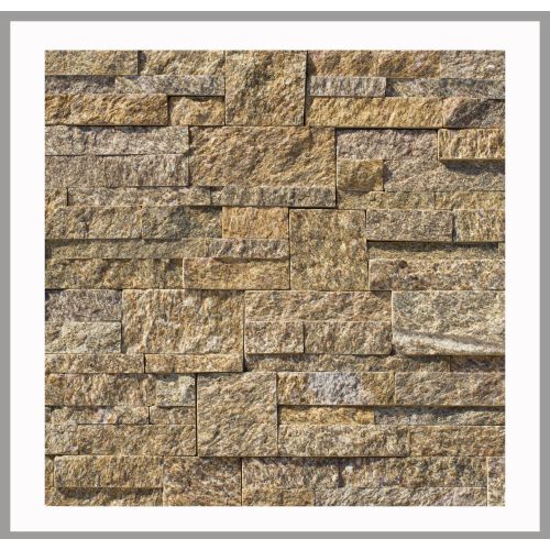 1 Muster - W-020 - Granit - Wandverkleidung - Stein-Wand - Naturstein-Mauer - Natursteinwand