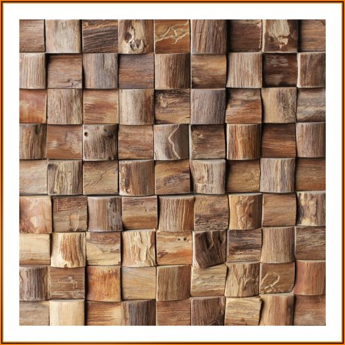 1 qm - HO-001 - Semeru - Teak - Wandverblender - Holz-Design - Holz-Verkleidung - Wand-Verkleidung -
