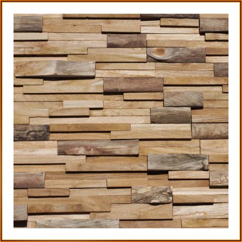 1 qm - HO-010 - Hulubelu - Teak-Holz - Wand-Verblender - Holz-Design - Holz-Verkleidung - Wand-Verkleidung -