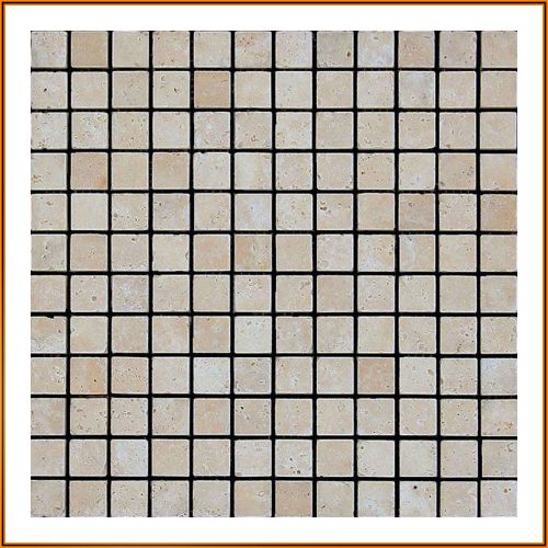 Travertin-Natursteinmosaik in Beige – 30 × 30 cm Fliesen ideal für Bad, Küche und Wohnräume mit warmer, natürlicher Optik.