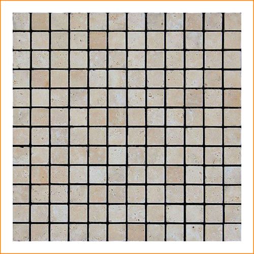 1 Fliese - LS-4103202 - Travertin - Mosaik - Fliesen - Naturstein - Wand-Design - Boden-Design