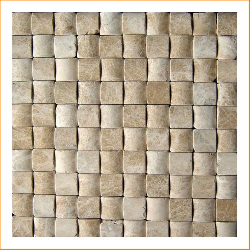 1 Fliese - LS-TMRM-08-001 - Travertin - Mosaik - Fliesen - Naturstein - Wand-Design - Wand-Verkleidung