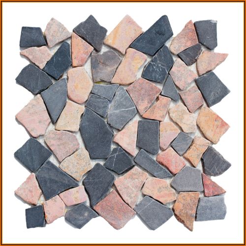 1 qm - M-007 - Mosaik - Naturstein - Fliesen - Marmor - Bruchsteinmosaik - Marmormosaik
