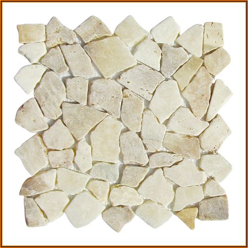 1 qm - M-011 - Mosaik - Naturstein - Fliesen - Onyx - Bruchsteinmosaik - Onyxmosaik