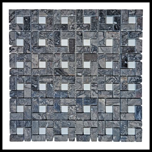 1 qm - WEL-XNM BS19 - Marmor - Mosaikfliesen - Naturstein - Wandfliesen - Bodenfliesen