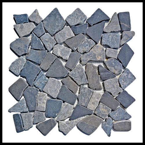 1 qm - M-014 - Mosaik - Fliesen - Bruchstein-Mosaik - Marmor-Mosaik