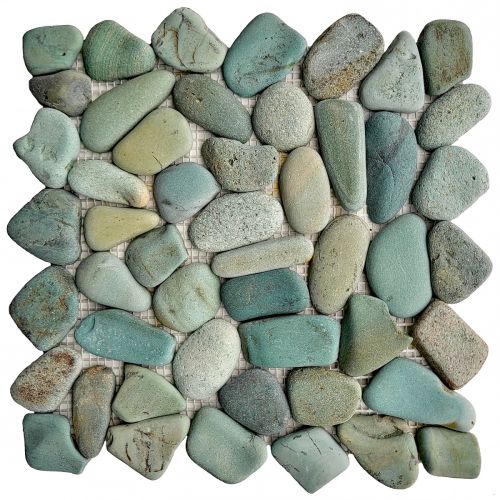 Kieselstein Mosaik grün