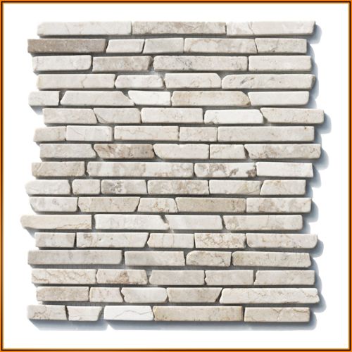 1 qm Mosaik Weiß - ST-433 - Naturstein Fliesen Wandverkleidung 