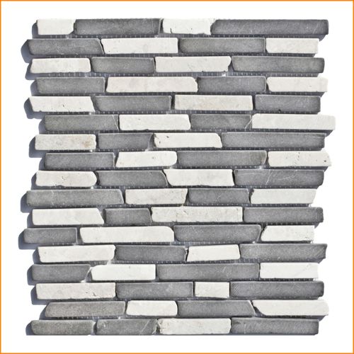 1 Mosaikfliese - ST-439 - Mosaikfliesen - Naturstein - Fliesen - Marmor - Wand-Design - Wand-Verblender