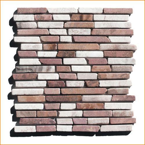 1 Mosaikfliese - ST-440 - Mosaikfliesen - Naturstein - Fliesen - Marmor - Wand-Design - Wand-Verblender