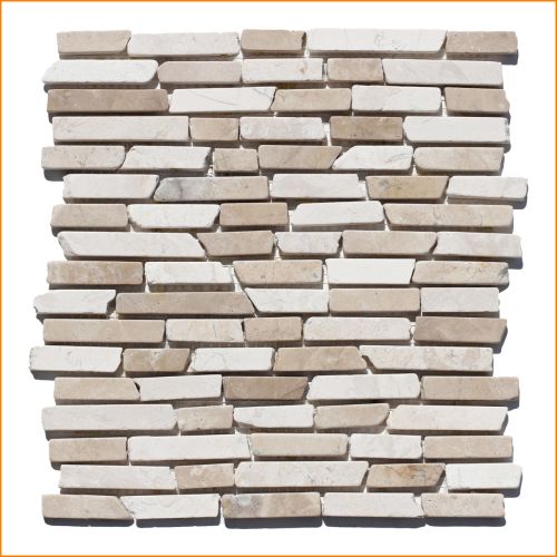 1 Mosaikfliese - ST-444 - Mosaikfliesen - Naturstein - Fliesen - Marmor - Wand Design - Natural Stone Wall Cladding