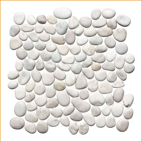 1 Mosaikfliese - SL-T112 - Alaska River - Kieselmosaik - Naturstein-Mosaik - Bodenfliesen - Wandfliesen