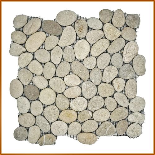 1 qm - SL-T121 - Maui River - Kieselstein - Mosaik - Fliesen - Naturstein - Bodenbelag -