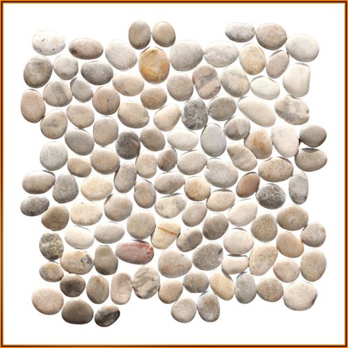 1 qm - SL-T122 - Indian Pearls - Kieselstein - Mosaik - Fliesen - Naturstein - Bodenbelag -