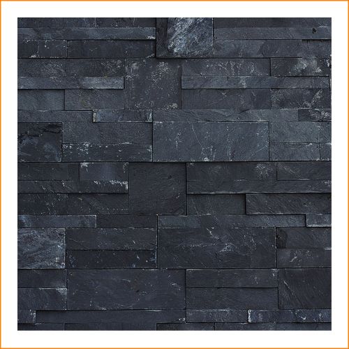 1 Muster - W-011 - Schiefer - Wanddesign - Steinwand - Naturstein-Mauer - Naturstein-Wand