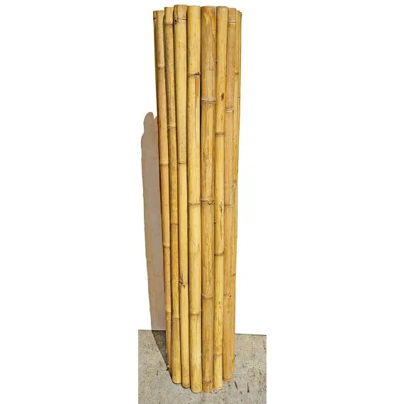 Bambus Rollzaun 180x180 cm | Moso Bambus natur, 3-fach verzinkt